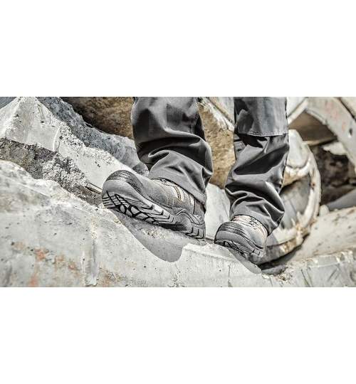 Pantofi de lucru din piele de caprioara, S1P, SRA, talpici/branturi, marimea 42, NEO MART-82-033