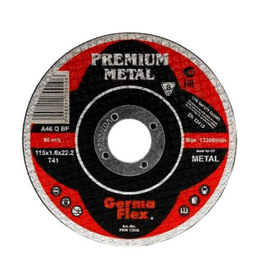 Disc debitat metal, 125x1.6 mm, Premium Metal, Germa Flex MART-PRW13956
