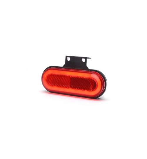 Lampa gabarit rosie tip neon W198-1400 cu suport MVAE-1208