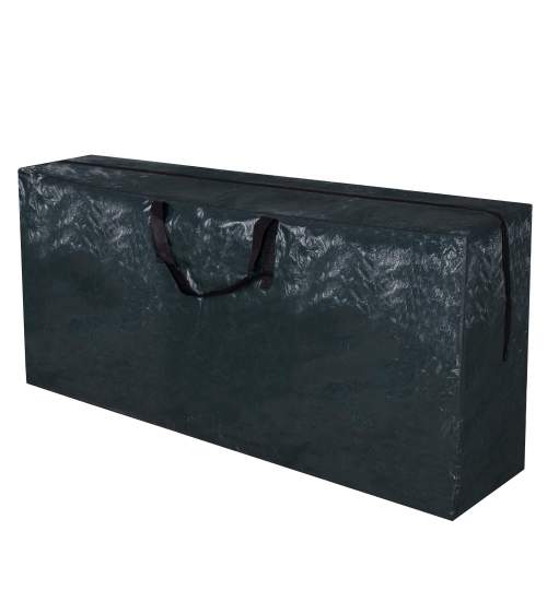 Geanta pentru transport si depozitare brad de Craciun artificial sau decoratiuni, inchidere cu fermoar, 165x38x76 cm, negru