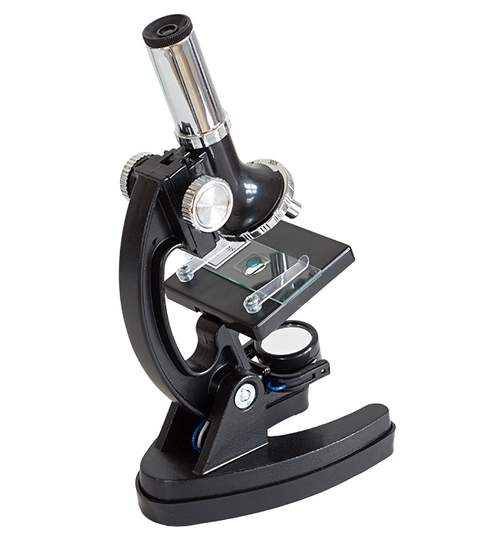 Trusa cu set microscop cu lentile 30x, 60x, 120x  ocular 10x si alte obiecte laborator chimie