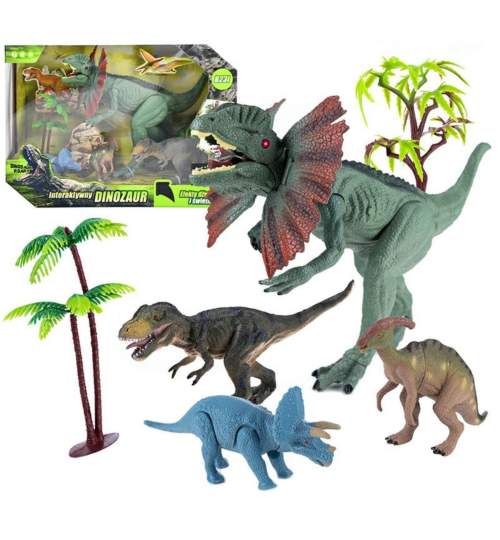 Set 4 Figurine Interactive, Dinozauri Realisti