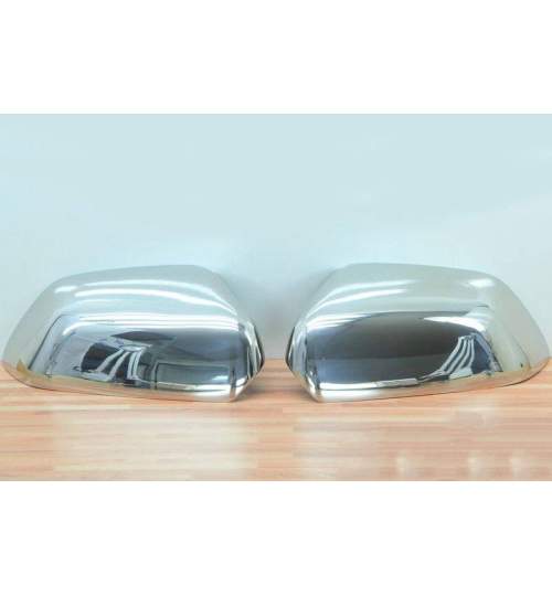 Ornamente capace pentru oglinda cromate din inox Vw Polo 9N cu semnalizare in oglinda 2005-2009 MALE-1572