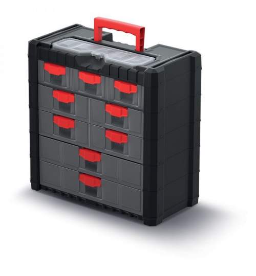 Organizator tip Valiza/Dulap cu 9 sertare extensibile, 40x20x39.2 cm