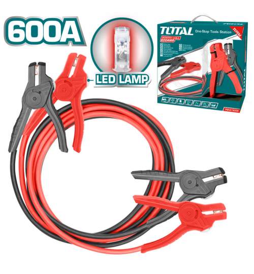 TOTAL - Cabluri de pornire 600A - 3m - lampa LED - MTO-PBCA16008L