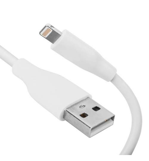 Cablu de date / incarcare Apple, echipate cu un port Lightning, 1m, Alb