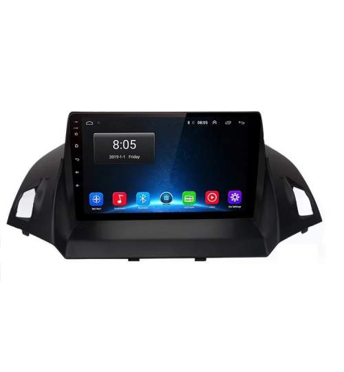 Navigatie Ford Kuga ( 2013 - 2017 ) , 4 GB RAM + 64 GB ROM , Slot Sim 4G pentru Internet , Carplay , Android , Aplicatii , Usb , Wi Fi , Bluetooth NAV13-FordKuga-9inch-4gb