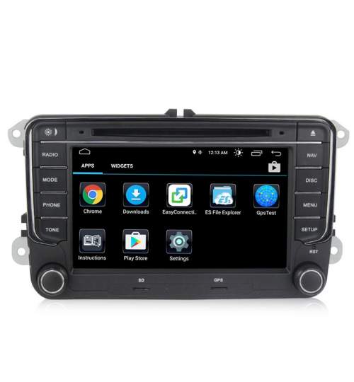 Navigatie Gps Android 10 Seat Leon Altea Toledo Alhambra , 2GB RAM + 16GB ROM , Internet , 4G , Aplicatii , Waze , Wi Fi , Usb , Bluetooth , Mirrorlink NAV13-Seat7inchandroid