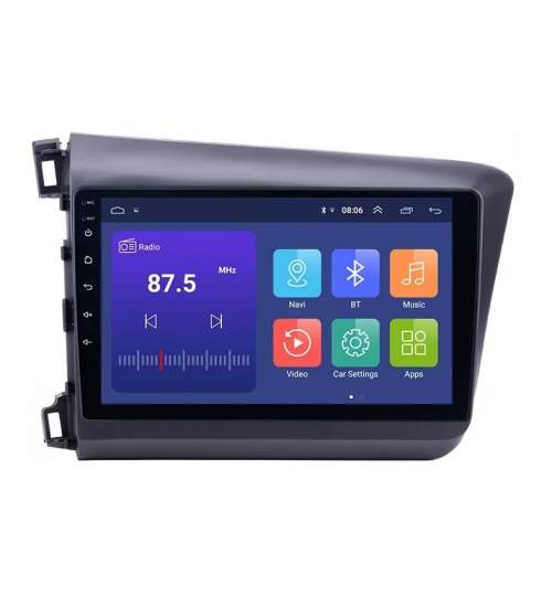 Navigatie Honda Civic ( 2011 - 2015 ) , 4 GB RAM + 64 GB ROM , Slot Sim 4G pentru Internet , Carplay , Android , Aplicatii , Usb , Wi Fi , Bluetooth NAV13-Hondacivic2012-4gb