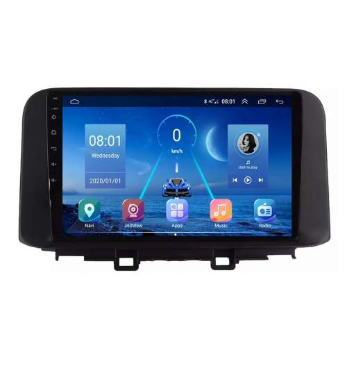 Navigatie Hyundai Kona ( 2018 + ) , Android , Display 9 inch , 2 GB RAM si 32 GB ROM , Internet , 4G , Aplicatii , Waze , Wi Fi , Usb , Bluetooth , Mirrorlink NAV13-HyundaiKona