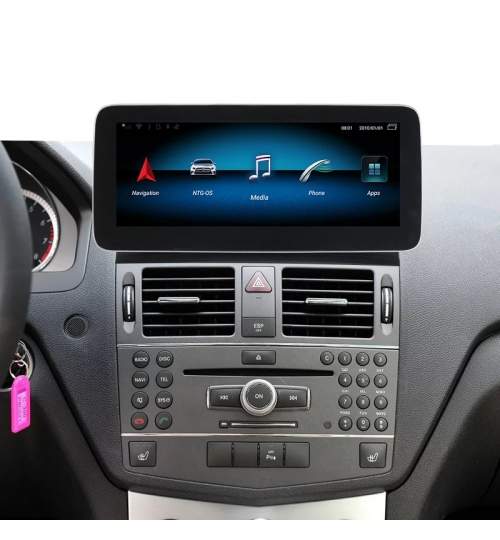 Navigatie Mercedes C Class W204 2006 - 2010 , NTG 4.0 , 4 GB RAM si 64 GB ROM , Slot Sim 4G , Android , Display 10.25 