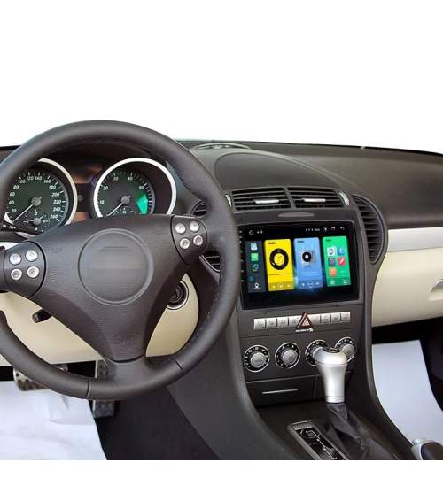 Navigatie Mercedes SLK R171 ( 2004 - 2011 ) , Android , Display 9 inch , 2GB RAM +32 GB ROM , Internet , 4G , Aplicatii , Waze , Wi Fi , Usb , Bluetooth , Mirrorlink NAV13-MercedesSLK
