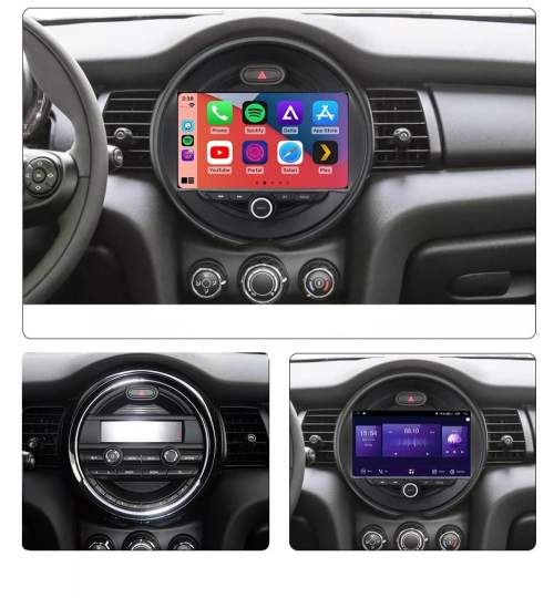 Navigatie Mini Cooper 2015 - 2020 cu 4 GB RAM si 64 GB ROM Slot Sim 4G pentru Internet Carplay Android Aplicatii Usb Wi Fi Bluetooth NAV13-bmwminicooper2015-4gb