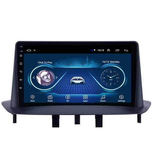 Navigatie Renault Megane 3 Fluence ( 2009 -2015 ) , Display 9 inch , Android 9.0 , 2GB RAM + 32GB ROM , Internet , 4G , Aplicatii , Waze , Wi Fi , Usb , Bluetooth NAV13-RenaultMegane3-9inch