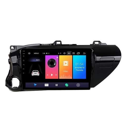 Navigatie Toyota Hilux ( 2015 - 2020 ) , Android , Display 9 inch , 2GB RAM +32 GB ROM , Internet , 4G , Aplicatii , Waze , Wi Fi , Usb , Bluetooth , Mirrorlink NAV13-ToyotaHilux2018