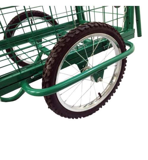 Carucior cu 2 roti gonflabile pentru bicicleta sau depozite Strend Pro, 650x480x290 mm, max 100 kG FMG-SK-2170507