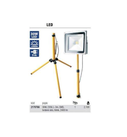Reflector cu trepied si Led, Strend Pro Worklight SMD LED 1189, 30W FMG-SK-2170788