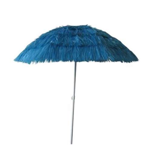Umbrela pentru plaja Wakiki Blue, nylon si metal, 180 cm, albastru FMG-SK-802248/ALBASTRU