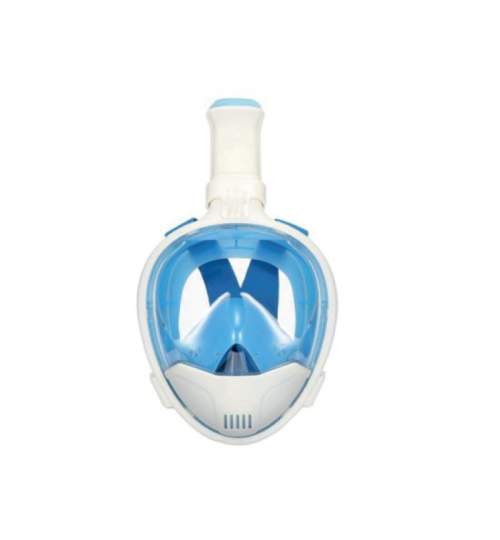 Masca snorkeling pe intreaga fata Strend Pro Blue L/XL, pentru adulti, cu suport pentru camera de actiune FMG-SK-8050175