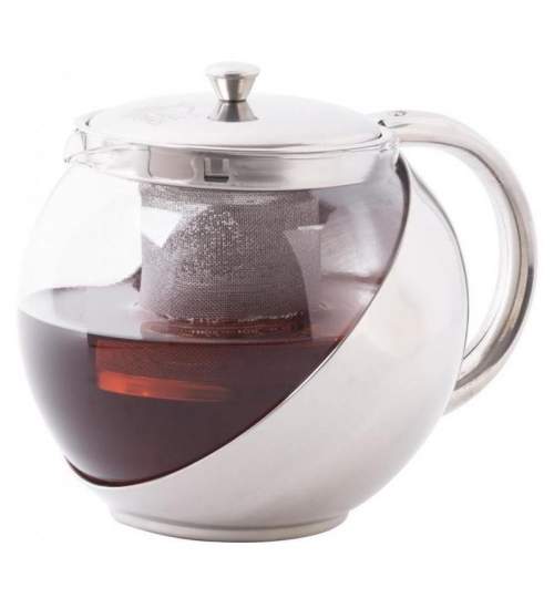 Infuzor de ceai/cafea Strend Pro MagicHome TP108, volum 1.1L, sticla si inox FMG-SK-801617