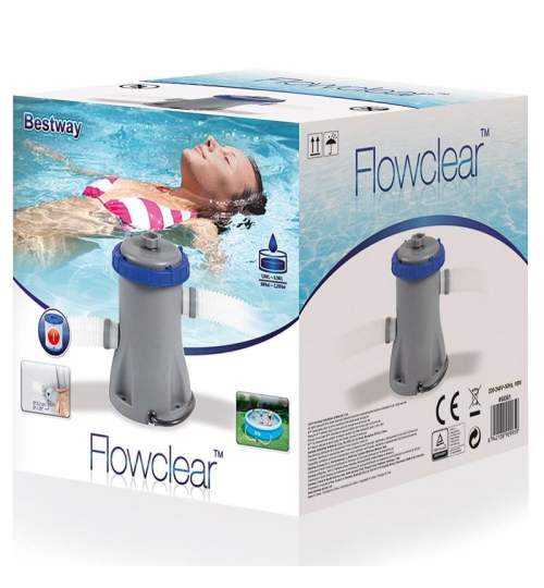 Pompa cu filtru pentru curatat piscine, Bestway 58383, FLOWCLEAR, 2006 l/h FMG-SK-8050023