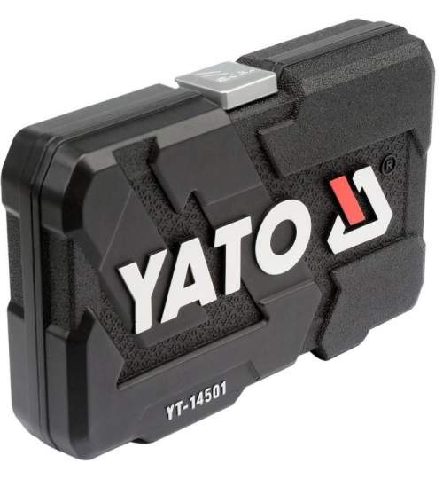 Trusa tubulare, Yato YT-14501, biti + antrenor 1/4', 56 piese FMG-YT-14501