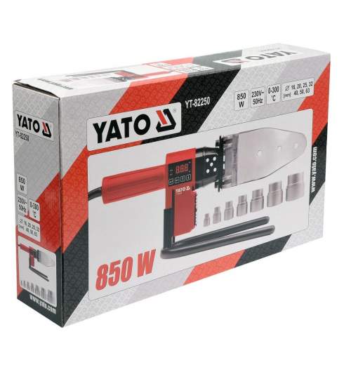 Aparat de sudura tevi polipropilena prin termofuziune Yato YT-82250, 20-63 mm, 850 W FMG-YT-82250