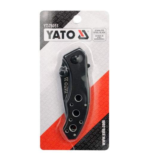 Briceag pliabil negru Yato YT-76051 FMG-YT-76051