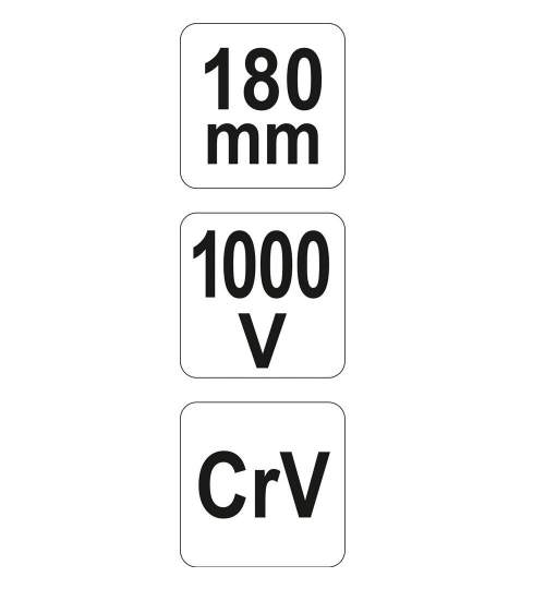 Patent pentru electricieni Yato YT-21152, 180mm, VDE 1000V FMG-YT-21152