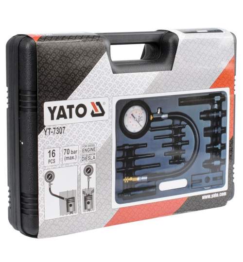 Tester compresie Yato YT-7307, pentru motoare diesel FMG-YT-7307