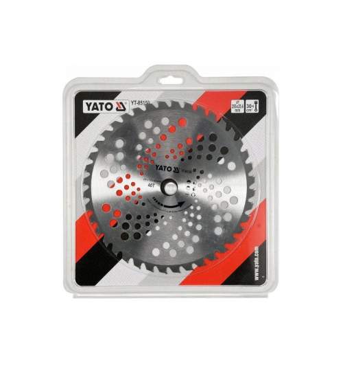 Disc pentru motocoasa, Yato YT-85150, 255 mm, 40 dinti FMG-YT-85150