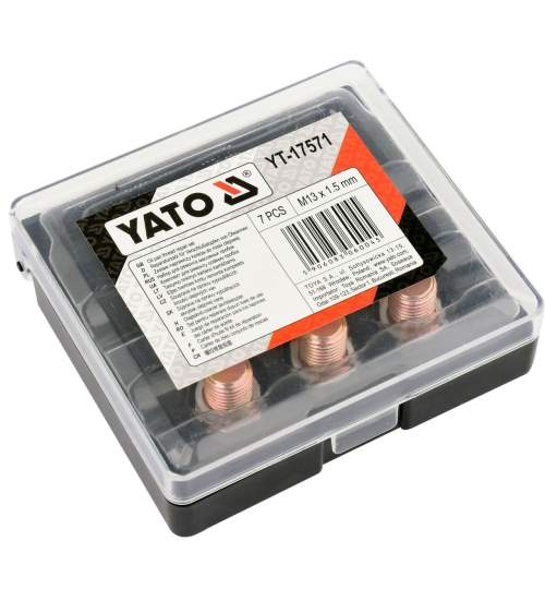 Kit pentru reparare filet busoane ulei Yato YT-17571, M13x1.5mm, 7 piese FMG-YT-17571