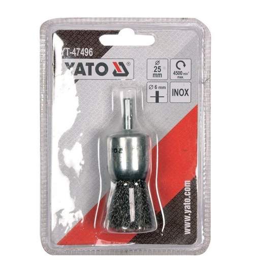 Perie rotativa Yato YT-47496, diametru 25mm, prindere 6 mm FMG-YT-47496