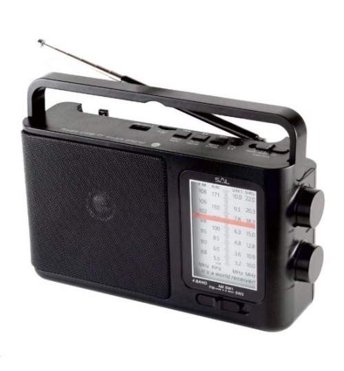 Radio portabil, SAL MP3-BT, 4 benzi, AC/DC, microSD, 3W FMG-RPR7B