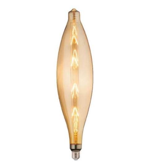 Bec led decorativ Eliptic-XL Amber, luminozitate 620 lm, E27, inaltime 46.5 cm FMG-001-054-0008