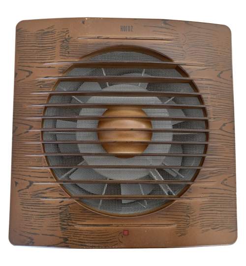 Ventilator axial de perete, Helix 100-Walnut, debit 100 m3/h, diametru 100 mm, 12W FMG-500.030.100