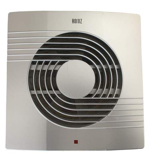 Ventilator axial de perete, Horoz Fan 150-Silver, debit 150 m3/h, diametru 150 mm, 20 W FMG-500.040.006
