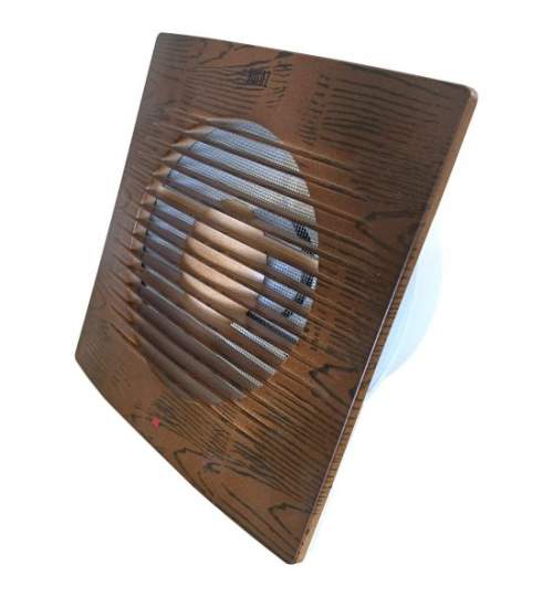 Ventilator axial de perete, Horoz Fan 150-Walnut, debit 150 m3/h, diametru 150 mm, 20 W FMG-500.030.150