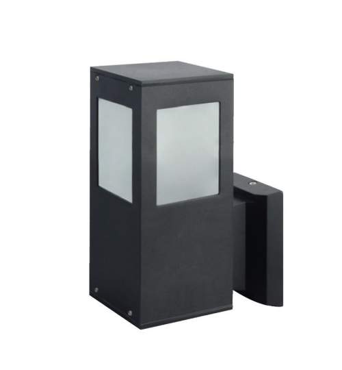 Lampa de gradina Kavak SQ-2, corp aluminiu, de perete, 150x200x90 mm, negru, IP44 FMG-075-015-0002