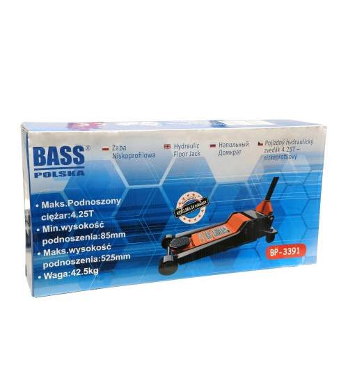 Cric hidraulic tip crocodil Bass BS-3391, capacitate ridicare 4.25 Tone, 85-525 mm FMG-BS-3391