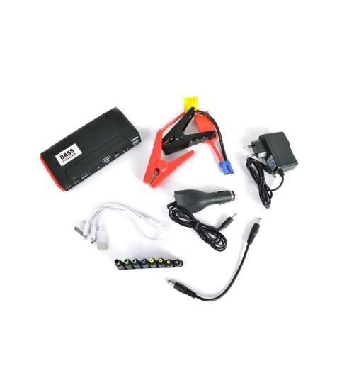 Dispozitiv pornire 3in1, Bass BS-5960, USB, 400A, 12V, baterie Li-Ion 22000 mAh, starter auto, lanterna FMG-BS-5960