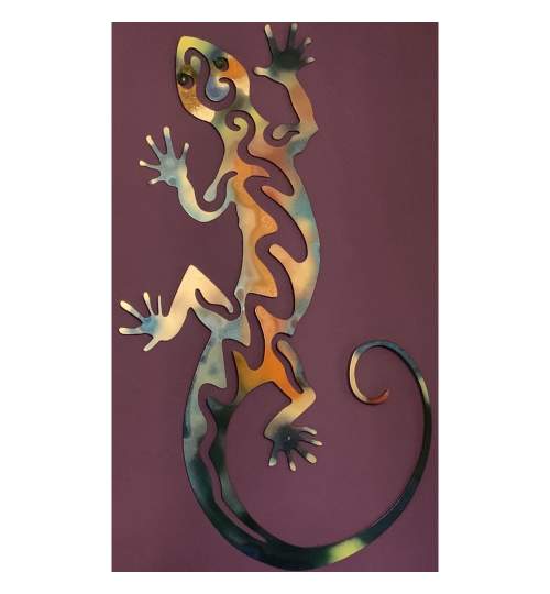 Decoratiune perete Krodesign Lizard, Lungime 106 cm, multicolora FMG-KRO-1024