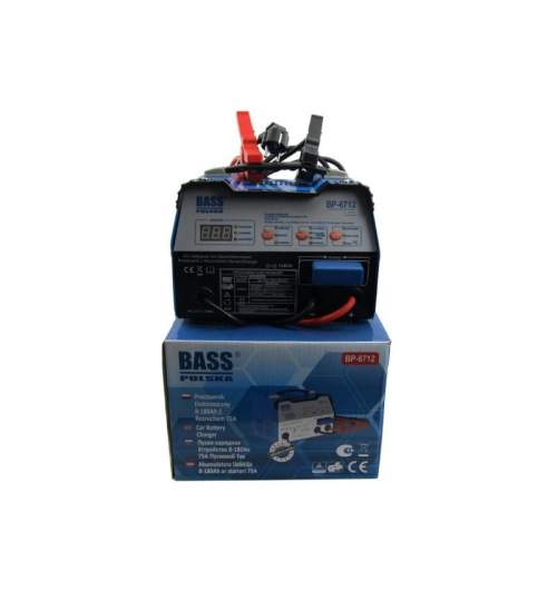 Redresor Bass BS-6712, cu functie START, 8-180Ah, 6/12V, curent incarcare 12A FMG-BS-6712