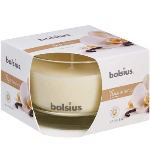 Lumanare parfumata Bolsius Jar True Scents 50/80 mm, vanilie FMG-SK-2171617