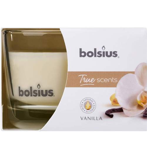 Lumanare parfumata Bolsius Jar True Scents 50/80 mm, vanilie FMG-SK-2171617