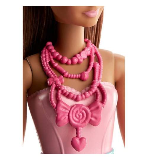 Papusa Barbie Dreamtopia, Printesa Bomboanelor cu parul brunet, 3 ani + FMG-W-00FJC96
