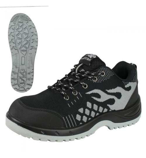 Pantofi de lucru, SB, SRC, Fly-knit, bombeu metalic, negru, marimea 39, ART.MAS MART-424235