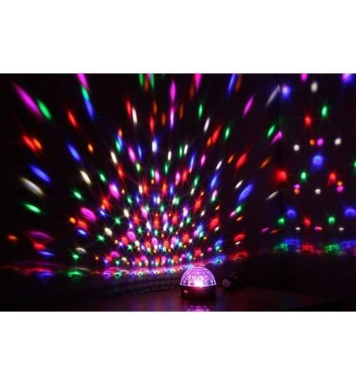 Glob pentru Efecte de Lumini cu LED, Multicolor RGB, Putere 10W