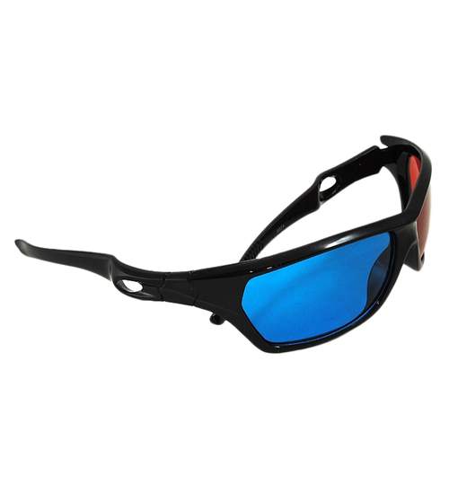 Ochelari pentru 3D cu 2 Lentile Albastru si Rosu