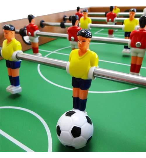 Masa Joc de Mini Fotbal Foosball, 18 Fotbalisti, Dimensiuni 69x37cm